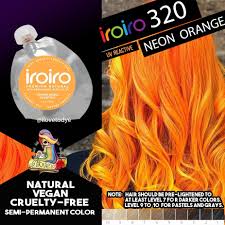 Specifically developed to lift dark hair in one single step, without brassiness. Iroiro 320 Uv Reactive Neon Orange Semi Permanent Hair Color Shopee Philippines