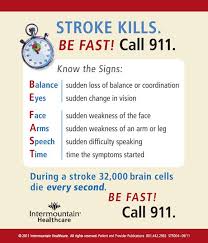 Be Prepared Know The Signs Of A Stroke Stroke Symptoms Stroke Prevention Heart Attack Warning Signs