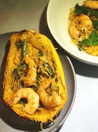 Add the shrimp and cook for 1 to 2 minutes, then stir in the lemon juice, parsley and salt. Spaghetti Squash Shrimp Scampi Rockin Meals