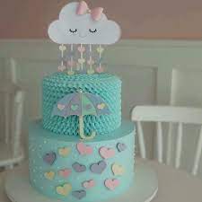 Pin De Natalia Candia Em Bizcochos De Baby Shower Baby Shower Cakes Decoracao Chuva De Amor Bolo Chuva Baby Cakes