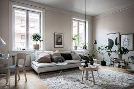 Living Room In Beige Coco Lapine Design Living Room Scandinavian Beige Living Rooms Scandinavian Design Living Room