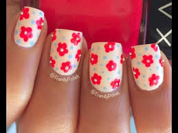 Ahead, 11 floral nail designs to spring you right into spring. Easy Flower Nail Art Using Toothpick Only Youtube