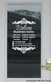 Check spelling or type a new query. Custom Opening Trading Hours Vinyl Lettering Sticker Business Shop Sign Business Hours Sign Shop Signs Salon Signs
