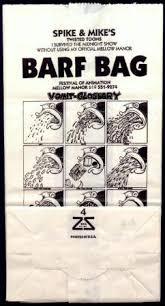 Spike Mikes Sick Twisted Animation Festival 93 Program Barf Bag For Sale