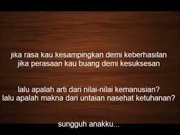 Beliau mengajak kita untuk selalu sadar bahwa dalam membuat keputusan, tidak hanya menggunakan nalar atau logisa saja, tapi lebih baik untuk melibatkan perasaan juga. Kata Sedih Untuk Anakku Cikimm Com