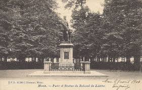 Mons Parc Et Statue De Roland De Lattre D V D 10936 Belgie Ansichtkaart
