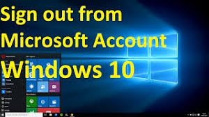 Log out of microsoft account windows. How To Sign Out From Microsoft Account On Windows 10 Youtube