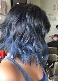 60 best ombre hair color ideas for blond, brown, red and black hair with 2018 reverse gray ombre for short hair view photo 2 of 15. Balayage Hair Trend Balayage Hair Colors Balayage Highlights Steel Blue Balayage Short Ombre Hair Colored Hair Tips Brown Ombre Hair