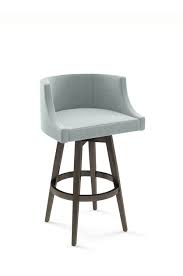 wayne upholstered wood swivel stool