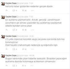 Ceylan Capa Burak Ozcivit Ayrildi Burak Ozcivit Instagram Ceylan Capa Twitter