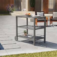 The ravenna bar cart offers a perfect solutionthe ravenna bar cart offers a perfect solution for entertaining any amount of guests. Elsinora Modern Outdoor Bar Cart Graywashed From Southern Enterprises Accuweather Shop