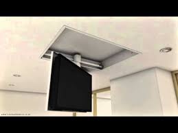 Future Automation Chs Tv Ceiling Hinge With Swivel Youtube Tv Ceiling Mount Ceiling Tv Design Your Dream House
