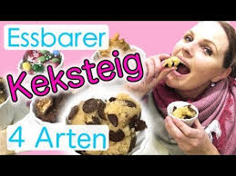 · butter, braunen zucker und zucker in einer schüssel schaumig schlagen. Essbarer Keksteig Rezept Cookie Dough In 5 Minuten 4 Varianten Nutella Cookies Erdnussbutter Youtube