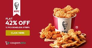 Happy New Wednesday Offer From Kfc Save 42 On 12 Pcs Boneless Strips 4 Dips Get This Super Saving Combo Offer At Rs 3 In 2020 Food Coupon Kfc Offers Food
