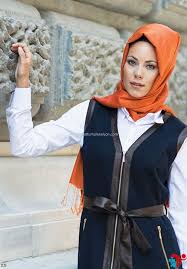 Deri Detayli Yelek Nihle Fashion Hijab Dooney