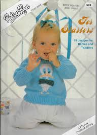 Baby Toddler Starters Peter Pan 599 Knitting Pattern Book Sweater Cardigan Wendy Baby Knitting Patterns Baby Sweaters Baby Knitting