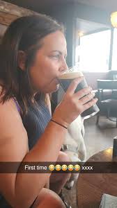 The wife's first attempt at splitting the G and smashed it