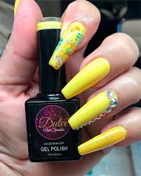 Here at naio nails we have an array of acrylic nail colours for you to browse through. Best Yellow Nail Art Designs For Summer 2019 Stylish Belles
