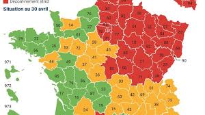 This is a guide to the musée de l'orangerie in paris, adjoining the tuileries and famed for claude monet's sublime mural series, les nymphéas. Carte Du Deconfinement La France Se Reconcilie Avec Ses Departements