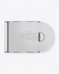 An online mockup template for a dvd box cover label. Jewel Slim Case With Disc Mockup Front View In Packaging Mockups On Yellow Images Object Mockups Psd Template Free Mockup Free Psd Mockup Free Download