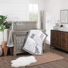 Shop for elephant nursery bedding at bed bath & beyond. Nojo Elephant Tribe 4 Piece Nursery Crib Bedding Set In Grey Bed Bath Beyond