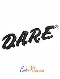 Dare Logo Embroidery Design Embroidery Logo Embroidery Designs Embroidery
