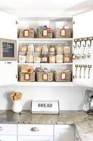 40 Easy Ways To Organize Your Kitchen On A Budget In 2020 In 2020 Pantry Cabinet Pantry Labels Cabinet Organization