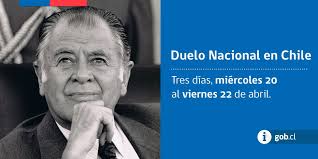Últimas noticias, fotos, y videos de duelo nacional las encuentras en perú21. Gobierno De Chile On Twitter La Pdta Decreto Duelo Nacional En Chile Desde Este Miercoles En Memoria De Patricio Aylwin Https T Co Wgr0lladet