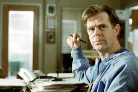 A very young William H. Macy played a doctor in ER, a show also based in  Chicago. My insane fan theory he got addicted to the prescriptions he so  often wrote, met