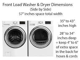 After all, the average washer and dryer lasts about a decade—sometimes longer. Washer And Dryer Dimensions Size Guide Designing Idea