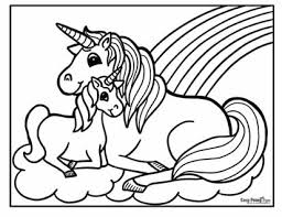 Free printable rainbow, hearts, butterfly coloring page. Unicorn Coloring Pages 50 Printable Sheets Easy Peasy And Fun