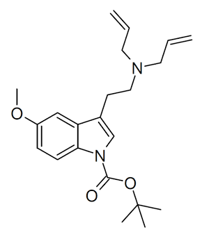 NB-5-MeO-DALT Molecular Structure, AI generated