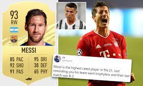Is lionel messi still the best? Fans Slam Fifa 21 Ratings As Lionel Messi Comes Ahead Of Cristiano Ronaldo And Robert Lewandowski Daily Mail Online