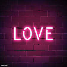 Love Is All Around Neon Sign Vector Free Image By Rawpixel Com Ningzk V Neon Signs Neon Quotes Pink Neon Sign