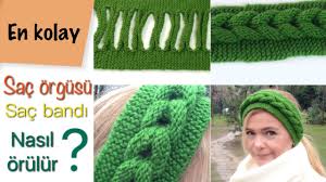 Diy En Kolay Sac Orgusu Sac Bandi Nasil Yapilir Magic Cable Knit Headband Cable Knit Sac Bandi Krose