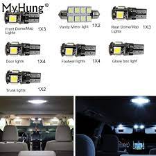 Car Led Interior Light C10w W5w Replacement Bulbs For Bmw X6 Convenience Bulbs Dome Map Lamp Light Bright White 19 Pcs Per Interior Lighting Lamp Light Car Led