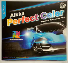 Automotive touch up paint for cars, trucks, vans, suvs and motorcycles. Aikka Chart1 Automotive Paint Colour Card