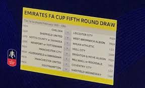 But no time to take a breather, because here comes the draw for the fifth round. Fa Cup Fifth Round Draw In Full As Wigan Face Man City Man Utd And City Learn Their Fate Football Sport Express Co Uk