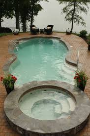 Simply Small Backyard Ideas With Swimming Pool Design Swimming Pools Backyard Small Inground Pool Hot Tub Outdoor