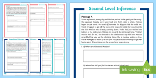 His description tells readers about the setting and character, but doesn't help readers picture the scene. Interactive Pdf Inference Worksheet