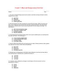 Jul 01, 2016 · a unit test runs some code over a segment of your program checking the input and output. Grade 7 Heat And Temperature Unit Test