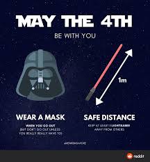 May the force be with you. Happy Star Wars Day Geek