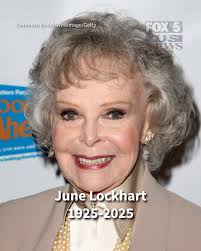 June Lockhart, who played beloved motherly roles in television series  including "Lassie," has died at the age of 100.  https://fox5sandiego.com/entertainment/june-lockhart-beloved-mother-figure-from-lassie-and-lost-in-space-dies-at-100/