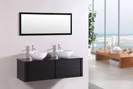 Meuble vasque au meilleur prix parmi le plus grand choix du web sur meubles.fr. Meuble De Salle De Bain Wenge 2 Vasques 1 Miroir Lilia