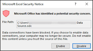 block or unblock external content in office documents