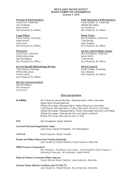 WESTLANDS WATER DISTRICT BOARD COMMITTEE ASSIGNMENTS January 1, 2016  Finance & Administration Field Operations & Mainte