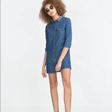 Zara Open Back Dress With Bow Shirt Dress Denim Shirt Dress Womens Dresses Discover women's shirt dresses with asos. pinterest