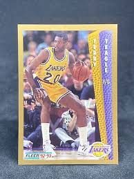TERRY TEAGLE 1992-93 Fleer Basketball #112 LAKERS