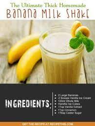 The Ultimate Thick Homemade Banana Milk Shake Banana Milkshake Recipe Banana Milk Shake Recipes