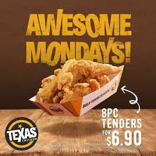 Visit this page for more info. 15 Mar 2021 Onward Texas Chicken Awesome Monday Promotion Sg Everydayonsales Com